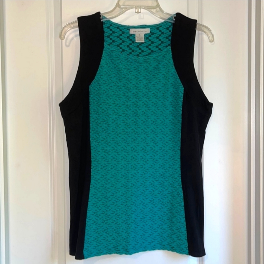 Versatile Liz Claiborne Stretchy Sleeveless Top/Shirt, Size Large